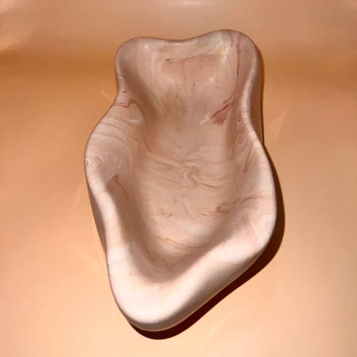 Decorative Wavy Bowl Jesmonite - Image 3