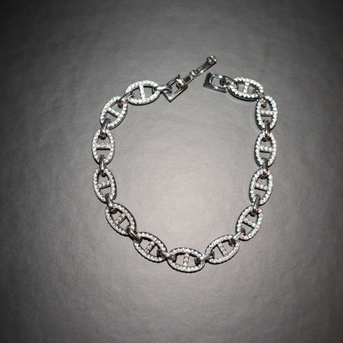 Luxury Evening Zircon Necklace & bracelet Plated in Radium - Image 3