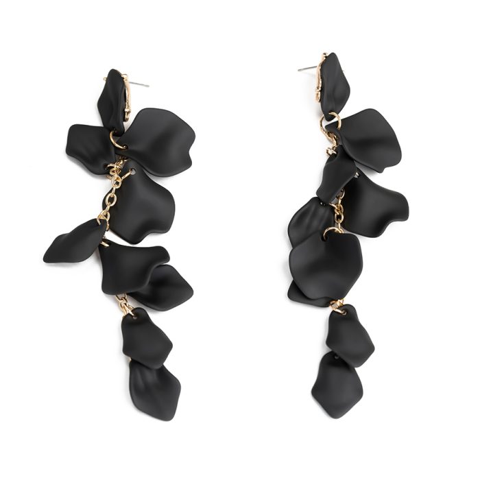 Awesome Black drop antique earrings 01 Awesome Black Drop Antique Earrings - Image 1