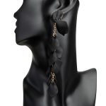 Awesome Black Drop Antique Earrings - Image 2