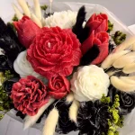 Black & Red Flowers Candle Box - Image 3