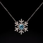 Blue Snowflake Moissanite Jewelry Set - Image 3