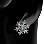 Blue Snowflake Moissanite Jewelry Set - Image 2