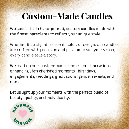 Handmade Custom Candle
