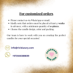 MOQ 10 Handmade Custom Candle / Contact via WhatsApp or E-mail - Image 2