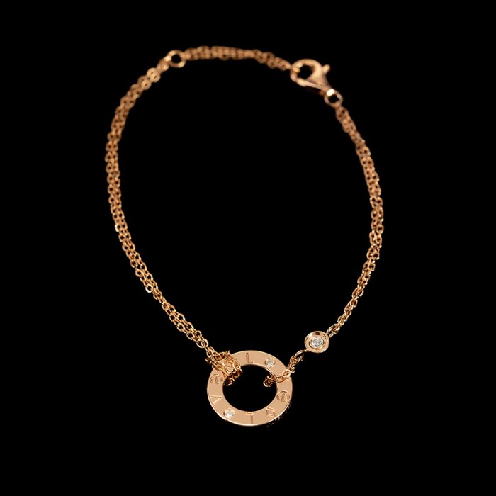 Chic Fine Loop Bracelet Plated in 18K Rose Gold - Image 2