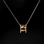 Citrine Stone Necklace Radium Plated - Image 2
