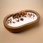 Citrus and Herbs Wooden Candle - Image 2