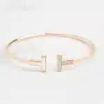 Set of Fritillaria & Zircon Bangle 18K Gold Plated - Image 3