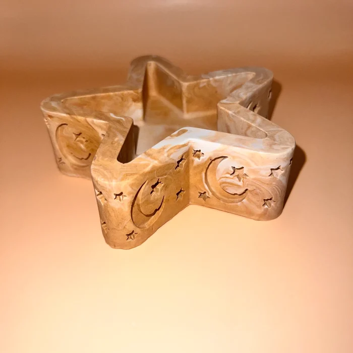 Decorative Jesmonite Sculpted Ramadan Star - Image 2