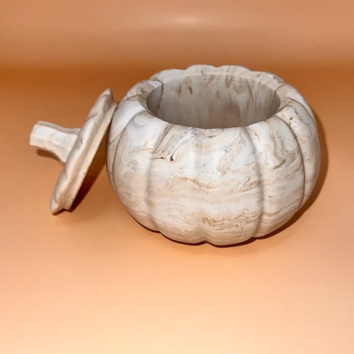 Decorative Rustic Pumpkin Jesmonite - Image 2