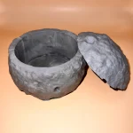 Decorative Sculpted Moon Jesmonite - Image 2