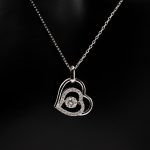 Double Love Moissanite Necklace - Image 2