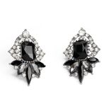 Elegance Silver & Onyx Earrings