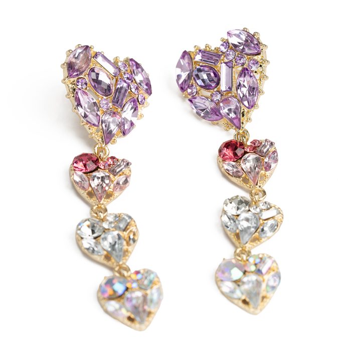 Elegance Colorful Drop Earrings - Image 1
