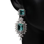 Elegance Hand-made Green Emerald Silver-plated Jewelry Set - Image 3
