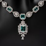 Elegance Hand-made Green Emerald Silver-plated Jewelry Set - Image 4