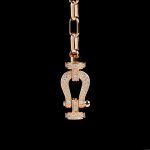 Elegant Chain Bracelet Horseshoe Lock Plated in18K Gold - Image 3