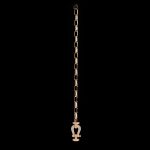Elegant Chain Bracelet Horseshoe Lock Plated in18K Gold