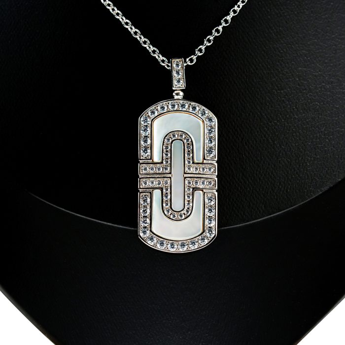 Fritillaria Paper Clip Necklace Radium Plated - Image 2