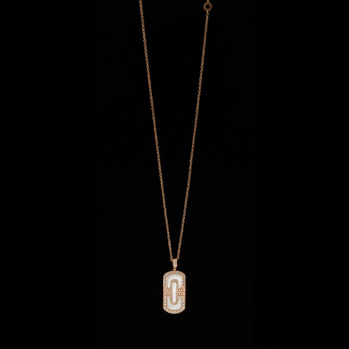 Fritillaria Paper Clip Necklace Gold Plated - Image 1
