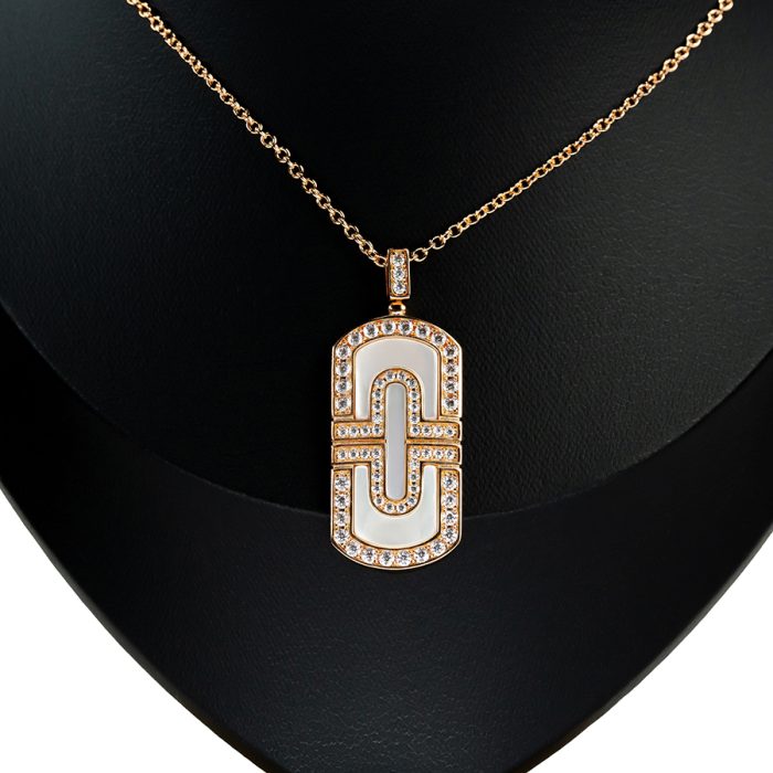 Fritillaria Paper Clip Necklace Gold Plated - Image 2
