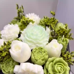 Green Flowers Candle Box - Image 3