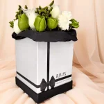 Green Flowers Candle Box
