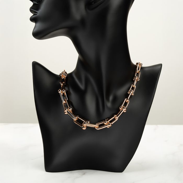 Handmade Necklace Chain 18K Rose Gold Plated - Image 1
