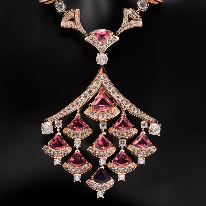 Handmade Triangle Set Plated in 18K Rose Gold - Image 2