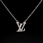 LV Charm Moissanite Necklace - Image 2