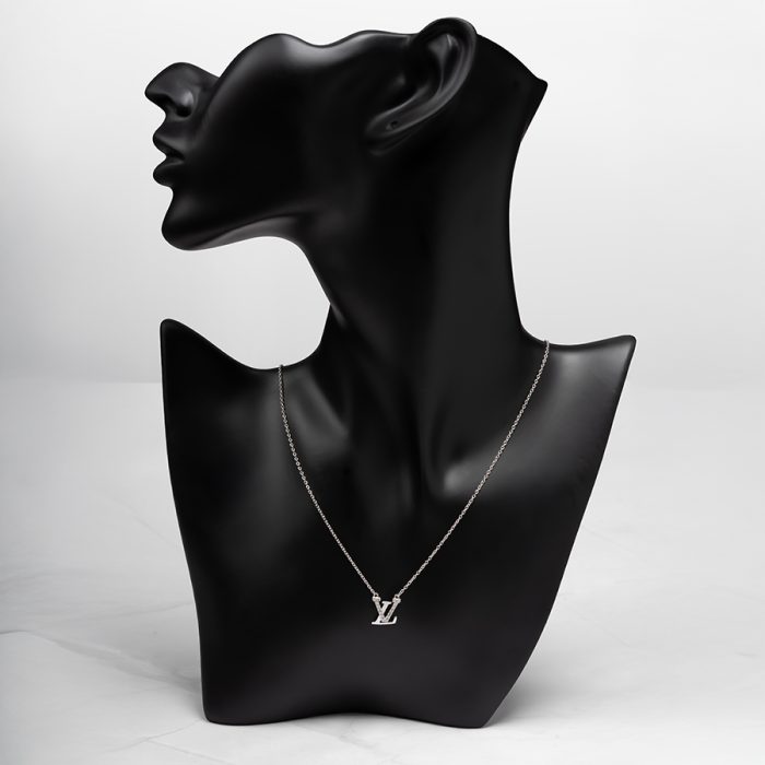 LV Charm Moissanite Necklace - Image 1