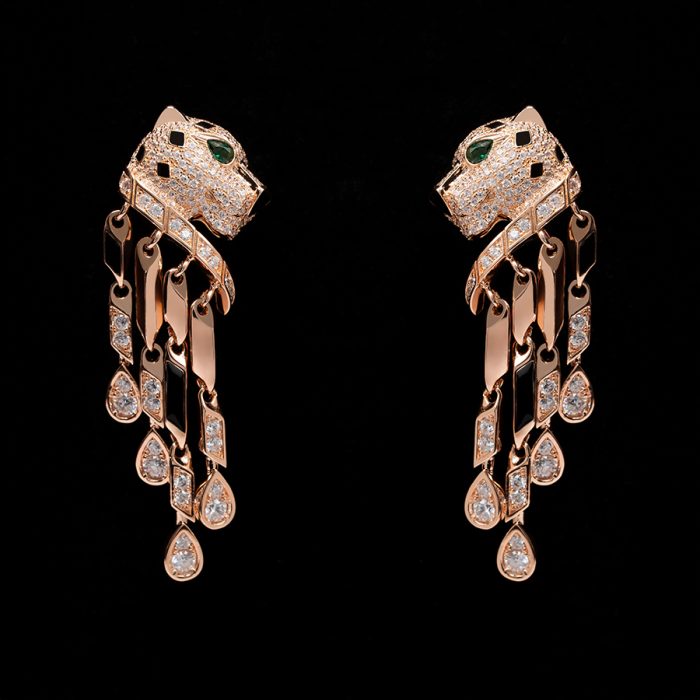 Leopard Earrings 18k Gold Plated - Image 2