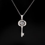 Love Lock Moissanite Necklace - Image 2