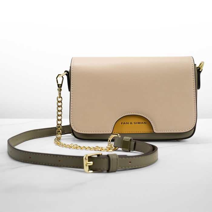 Luxury Crossbody Pocket Women's Handbag in Smooth Leather - Image 2