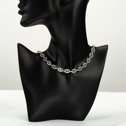 Luxury Evening Zircon Necklace Plated in Radium