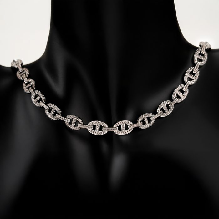 Luxury Evening Zircon Necklace & bracelet Plated in Radium - Image 2