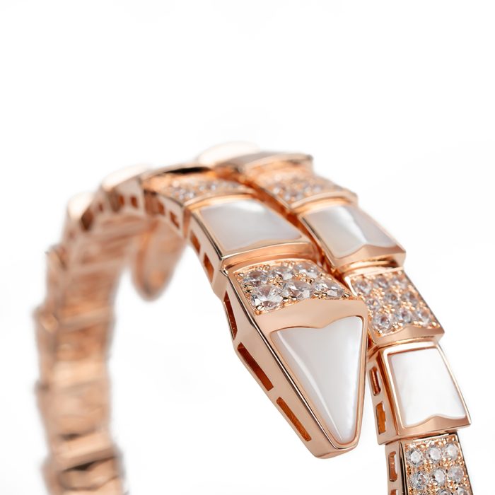 Luxury Fritillaria Serpent Bangle 18K Gold Plated - Image 2