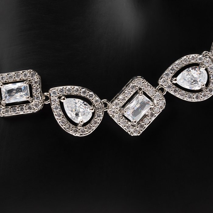 Luxury Water Drops Silver-plated Jewelry Set - Image 4