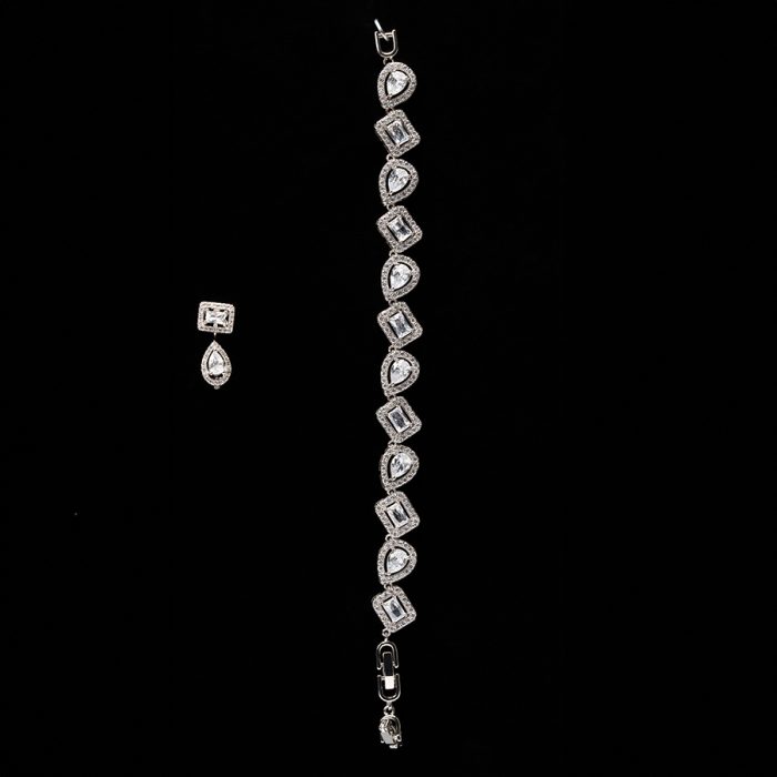 Luxury Water Drops Silver-plated Jewelry Set - Image 2