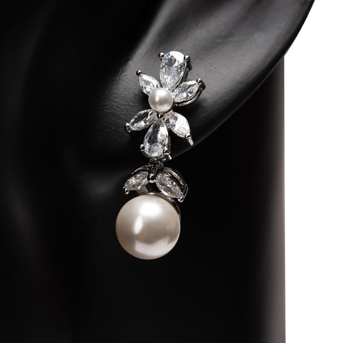 Pearl & Crystal Jewelry Set - Image 6