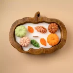 Pumpkin Wooden Candle