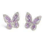 Silver Butterfly Earrings