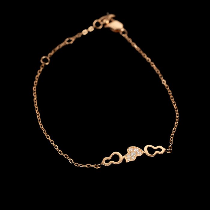 Stylish Fine Bracelet 3 Delicate Russian-inspired Plated in 18K Gold - Image 2