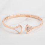 White Cameo Grace Bangle 18K Gold Plated - Image 2
