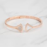 White Cameo Grace Bangle 18K Gold Plated