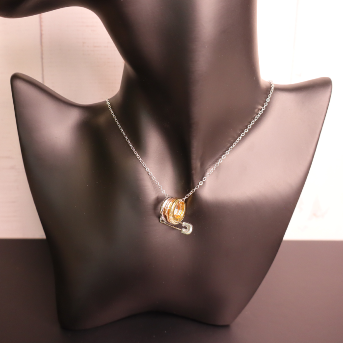 Tricolor Harmony Necklace & Earring Set - Image 2