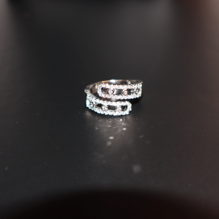 Twist Elegance Crystal Bangle & Ring Set - Image 2