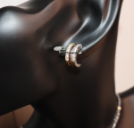 Tricolor Harmony Necklace & Earring Set - Image 5