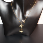 Celestial Starburst Necklace & Earring Set - Image 3